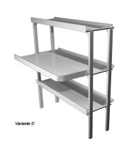 SET Einlegeböden Hängeschrank mit eloxierter Aluminiumreeling