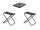 Campingklapphocker Westfield Stool XL 2er Set mit 1xTischplatte