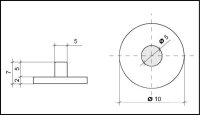 PVC Hemmfüsschen für Duschplatte Grand California