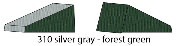 310 Dach / Heck silver gray - Front / Seite forest green