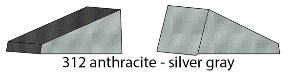312 Dach / Heck anthracite - Front / Seite silver gray