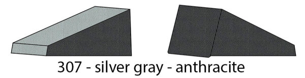 307 Dach / Heck silver gray - Front / Seite anthracite